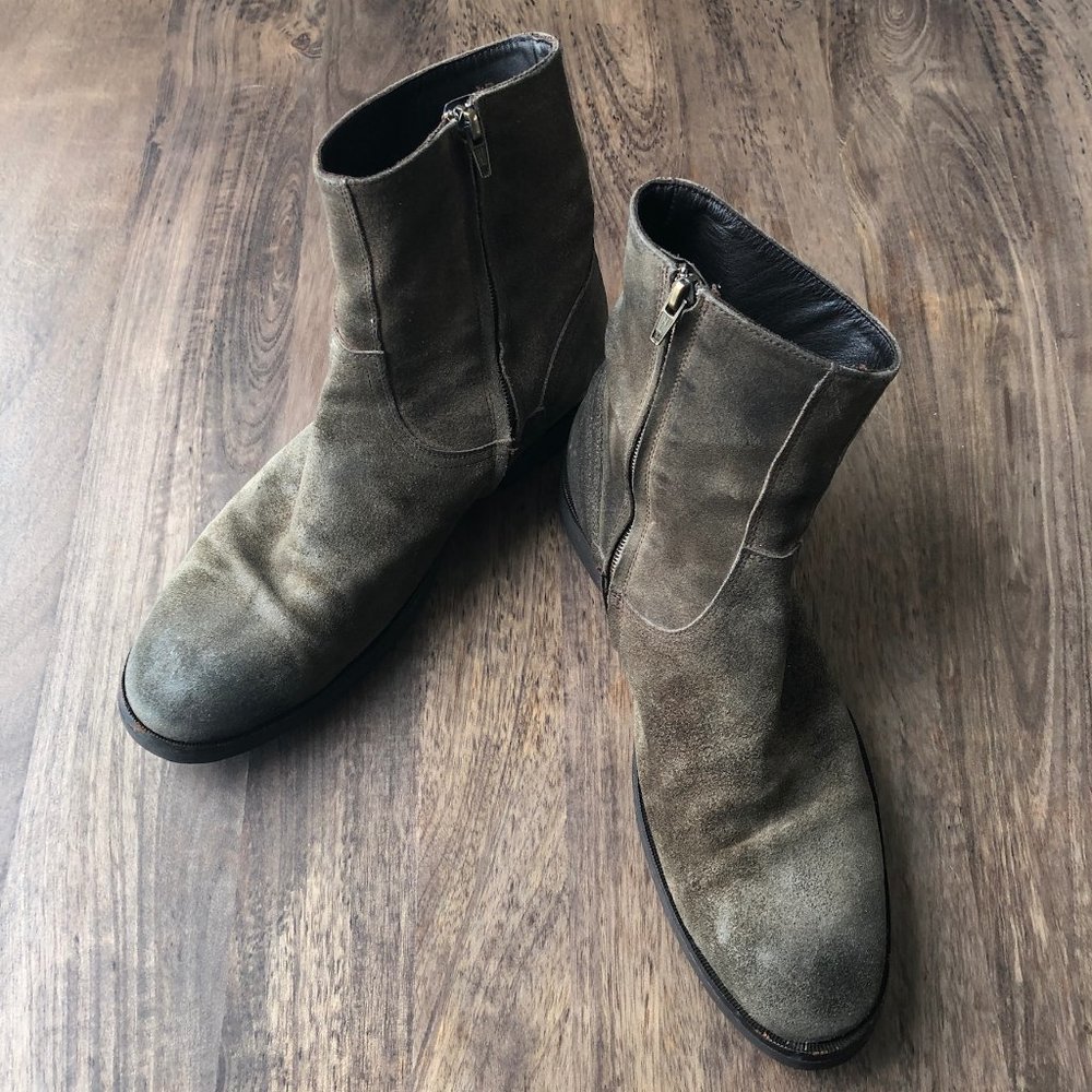 Men's TO BOOT Oiled Suede Side Zip Boot